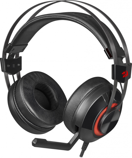 купить Игровая гарнитура стерео Redragon Talos, virtual 7.1, подсветка регулят. громк., 1,8 м кабель. в Алматы