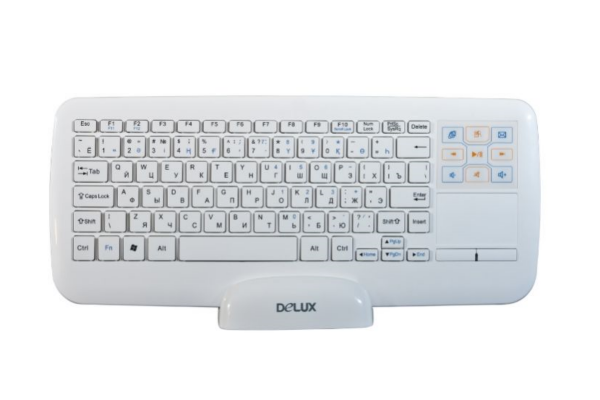 купить Клавиатура, Delux, DLK-2880GW, Беспроводная, 2.4ГГц, Ультратонкая в Алматы