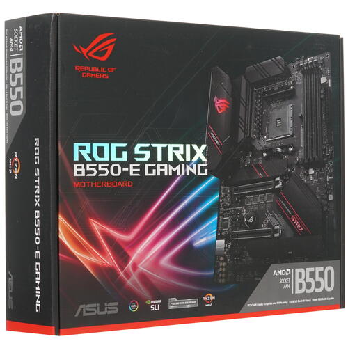 купить Сист. плата ASUS ROG STRIX B560-E GAMING WIFI, B560,1200,4xDIMM DDR4,2xPCI-E x16,2xPCI-Ex1,M.2, 6xSATA,WIFI6,DP,HDMI,BOX в Алматы