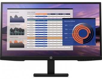 купить Монитор HP 7VH95AA P27h G4, 27* IPS, 1920x1080, 16:9, 250cd/m2, 1000:1, 5ms, H178&deg;/V178&deg;, DSUB, HDMI, DP Black в Алматы