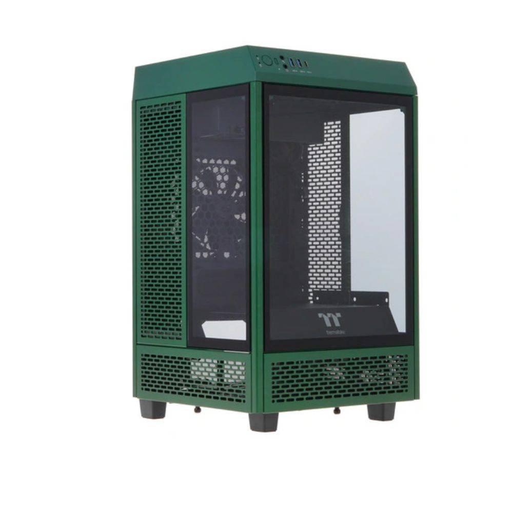Купить Корпус Thermaltake The Tower 100, Mini Tower, m-ITX, Green, 2x3.5*/2x2.5*, 2xUSB3.0, USB-C CA-1R3-00SCWN-00 в Алматы