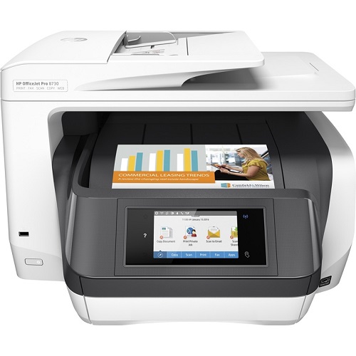купить МФУ HP Europe/OfficeJet Pro 8730/Принтер-Сканер(ADF-50p.)-Копир-Факс/A4/36 ppm/2400х600 dpi в Алматы