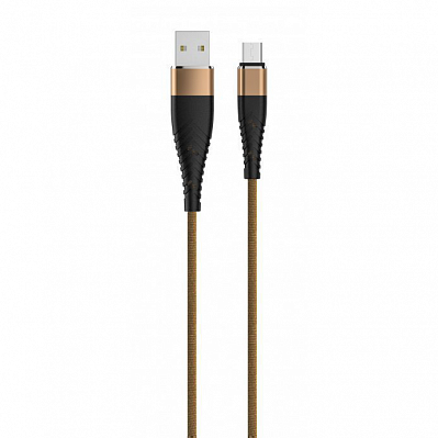 купить Кабель OLMIO SOLID, USB 2.0 - Type-C, 1.2м, 2.1A, усиленный, цвет капучино в Алматы