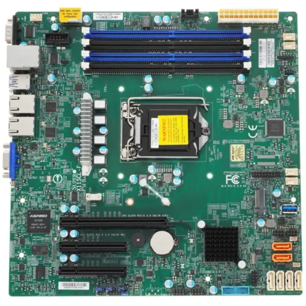 купить Серверная материнская плата SuperMicro MBD-X11SCL-F-B 1xLGA 1151 в Алматы