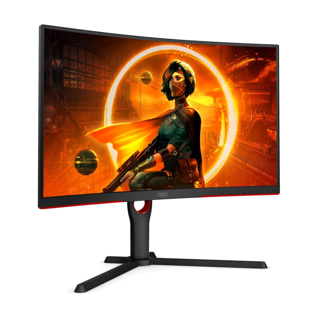 купить Монитор AOC C27G3U VA,27",1000R,16:9 FHD(1920x1080x165 Hz),250cd/m2,3000:1,80M:1,178/178,4ms,DP,2xHDMI,Black в Алматы