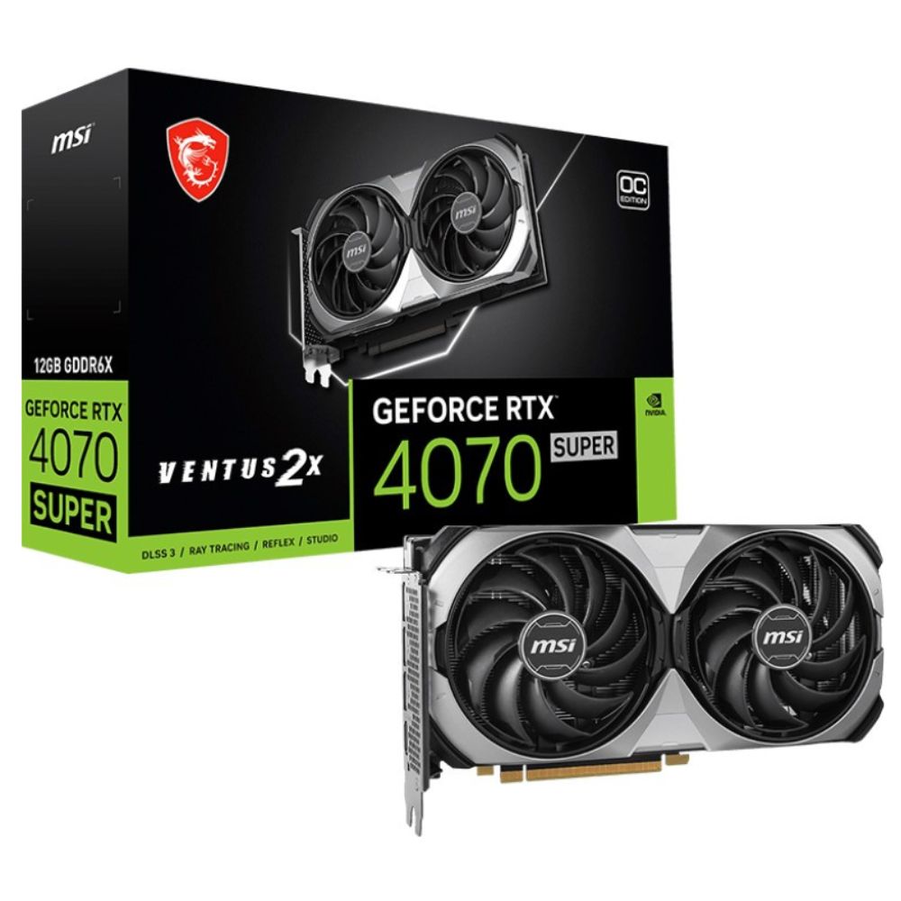 купить Видеокарта MSI GeForce RTX 4070 SUPER 12G VENTUS 2X OC в Алматы