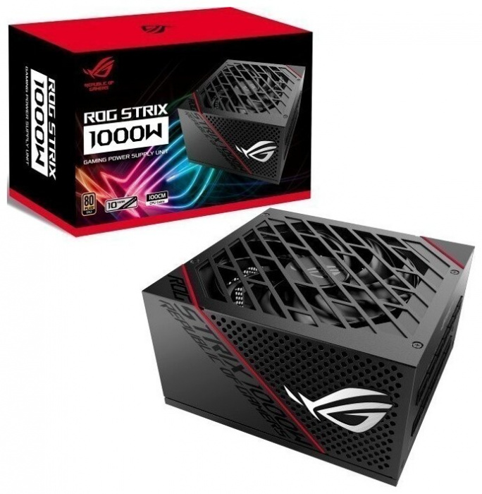 купить Блок питания ROG Strix 1000W ATX12V/13.5cm/EU/80+Gold, Full modular, ROG-STRIX-1000G в Алматы