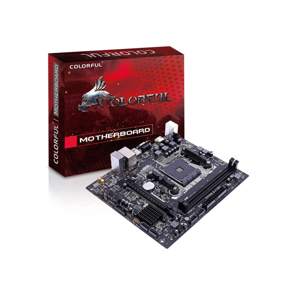купить Материнская плата AM4 Colorful A320M-K PRO YV14 <2*DIMM, 1*PCIExp, VGA HDMI, 2*USB2.0, 2*USB3.0> в Алматы