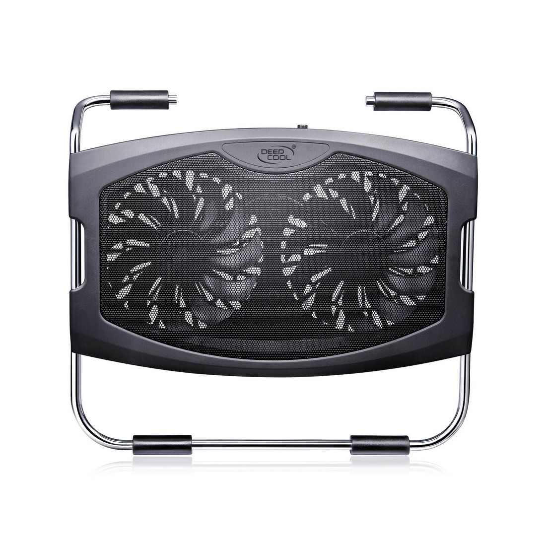 купить Охлаждающая подставка для ноутбука, Deepcool, N2000 IV DP-N22N-N2000IV, 15.6*, Вентилятор 2*14см, 1000&plusmn;10%RPM, 2*USB 2.0, 25,1дБл, Габариты 340х311х57мм, Чёрный в Алматы