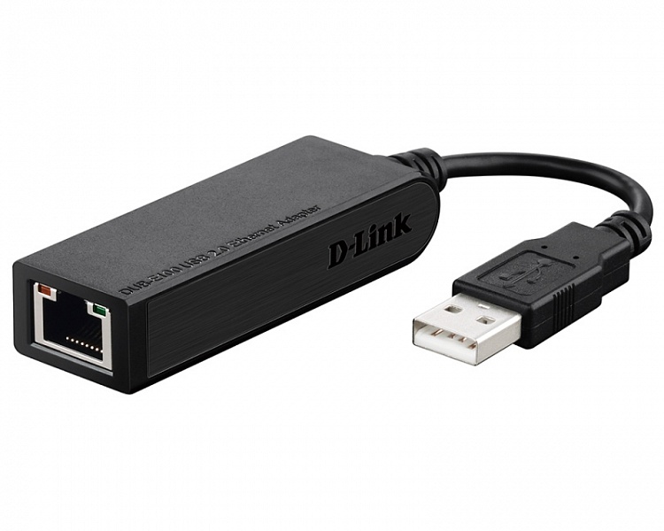 купить Сетевой адаптер, D-Link, DUB-E100/B/D1A, 10/100М, USB в Алматы