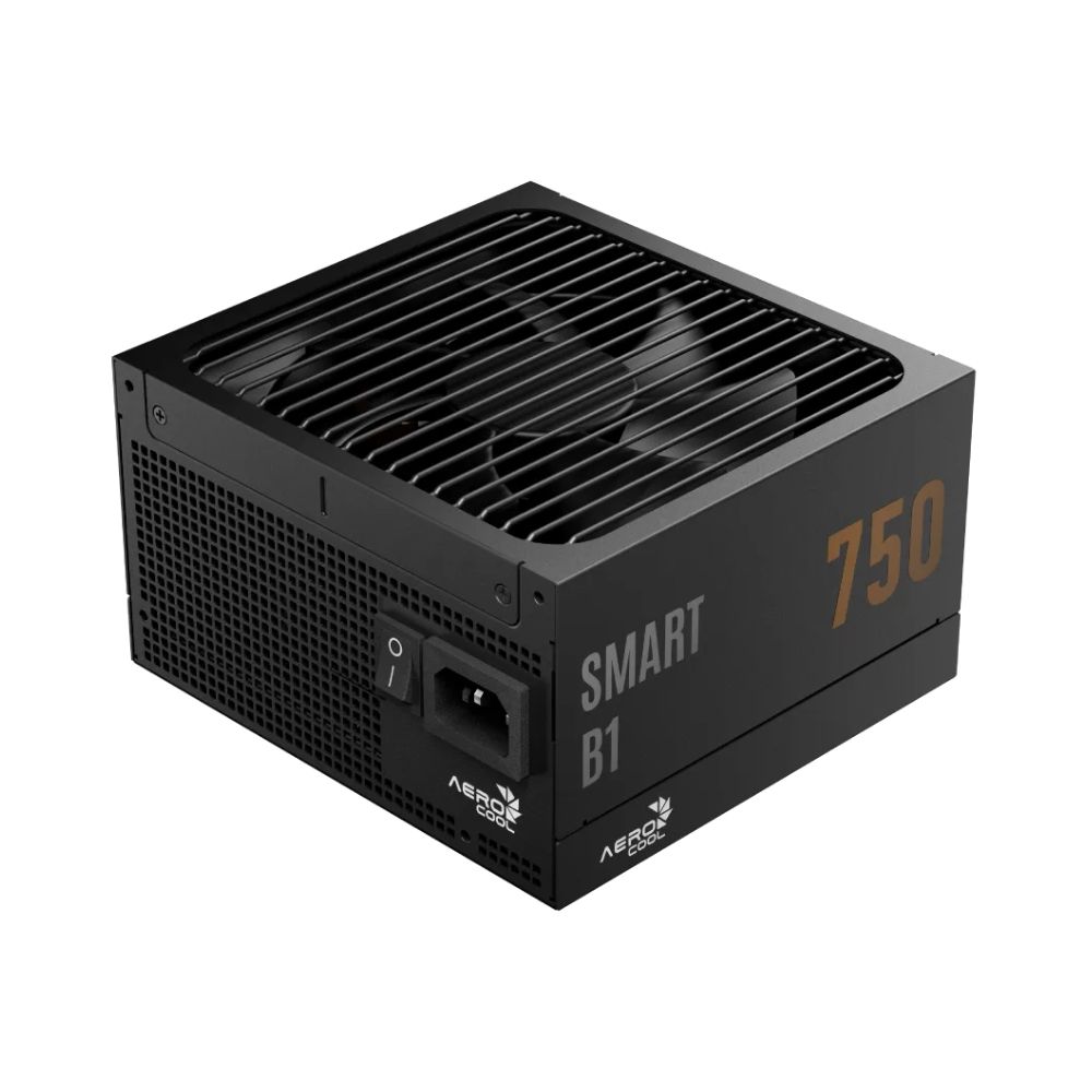 Купить БП ATX 750W AeroCool Smart B1 750, Bronze, 20 4/20 4 8/24 4/24 8, 13.5cm, 1x6 2p PCI-E  Smart B1 750 в Алматы