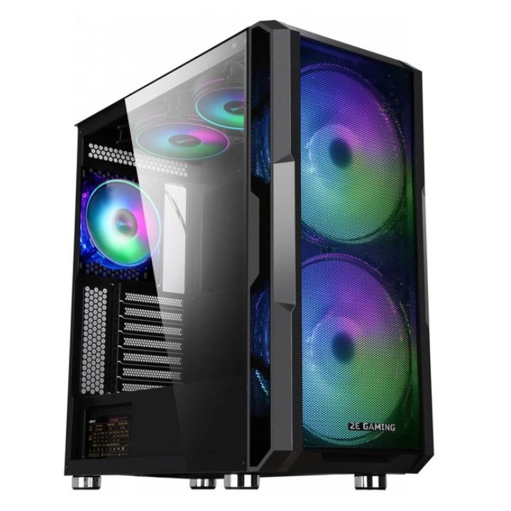 купить  Компьютерный корпус  2E GAMING CONTEGO NEO GW05, без БП, 2xUSB3.0, 1хUSB Type-C, 2x200mm ARGB fans в Алматы