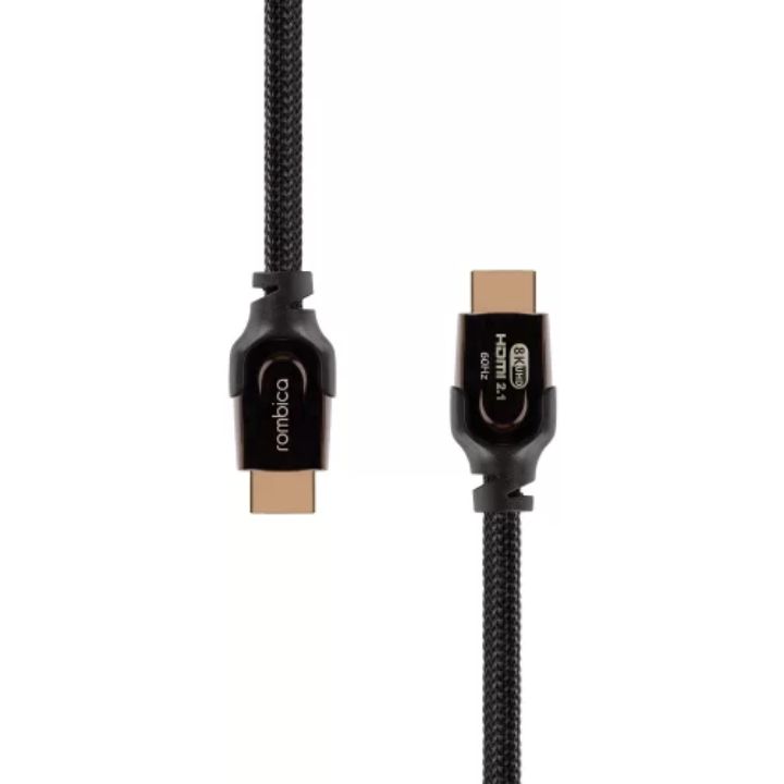 купить Rombica кабель для видео DX10 HDMI to HDMI, 2.1, 1 м., черно-оранжевый в Алматы