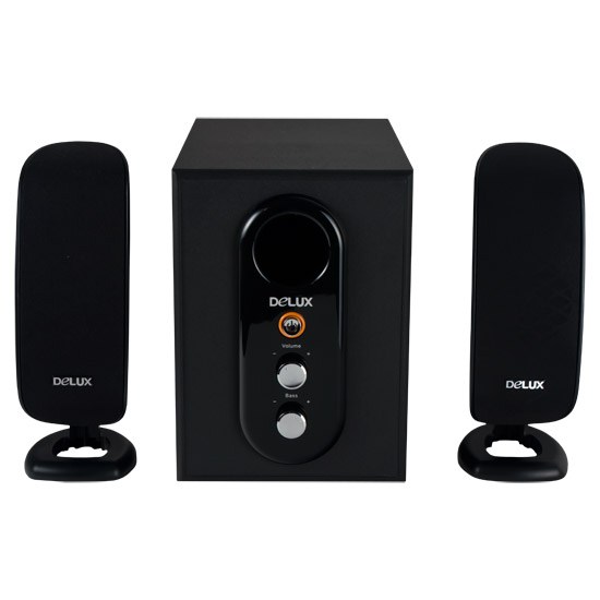 купить Акустическая система, Delux, DLS-2166JB, 2.1, RMS 11W 2W*2, Чёрный в Алматы