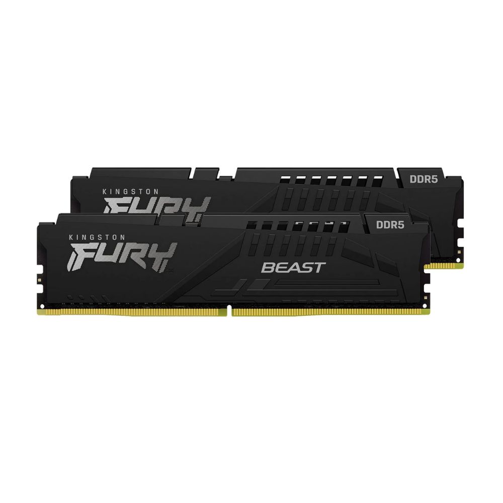 Купить Оперативная память  16GB Kit (2x8) DDR5 6000MHz Kingston FURY Beast Black EXPO CL30 KF560C30BBEK2-16 в Алматы