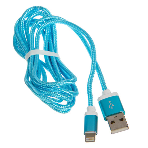 купить Кабель Apple Ritmix RCC-321 lightning 8pin-USB голубой в Алматы