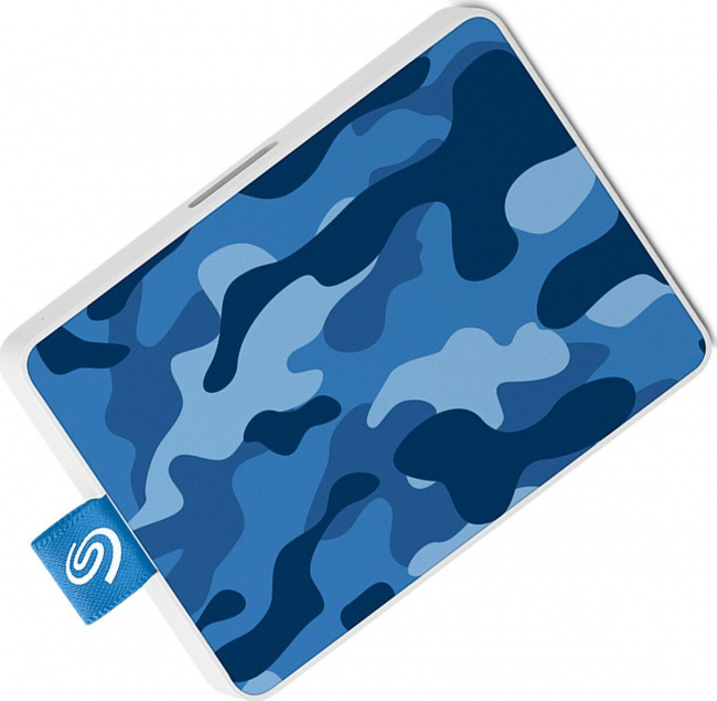 купить Внешний твердотельный накопитель Seagate One Touch SSD Special Edition STJE500406 500ГБ  2.5* USB 3.0 Camo Blue в Алматы