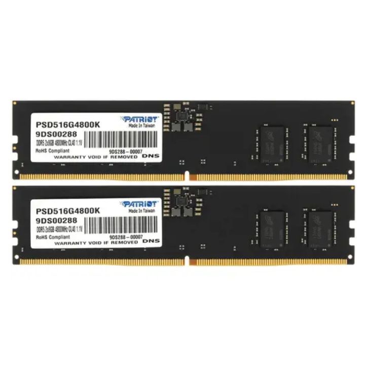 купить Комплект модулей памяти Patriot Signature Line PSD516G4800K DDR5 16GB (Kit 2x8GB) 4800MHz в Алматы