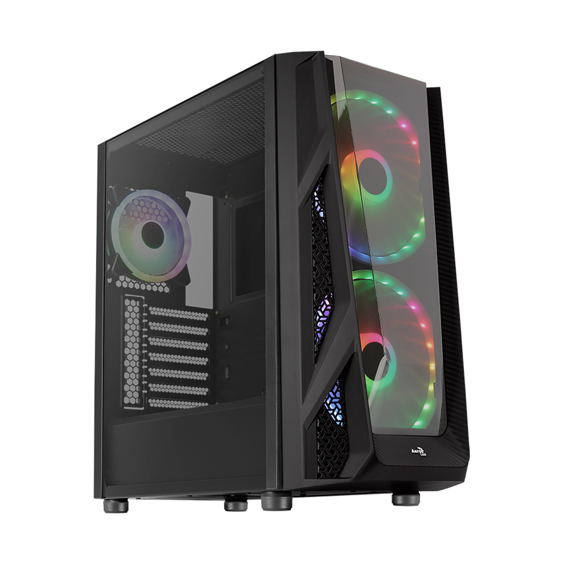 купить Компьютерный корпус, Aerocool, NightHawk Duo-G-BK-v1  в Алматы
