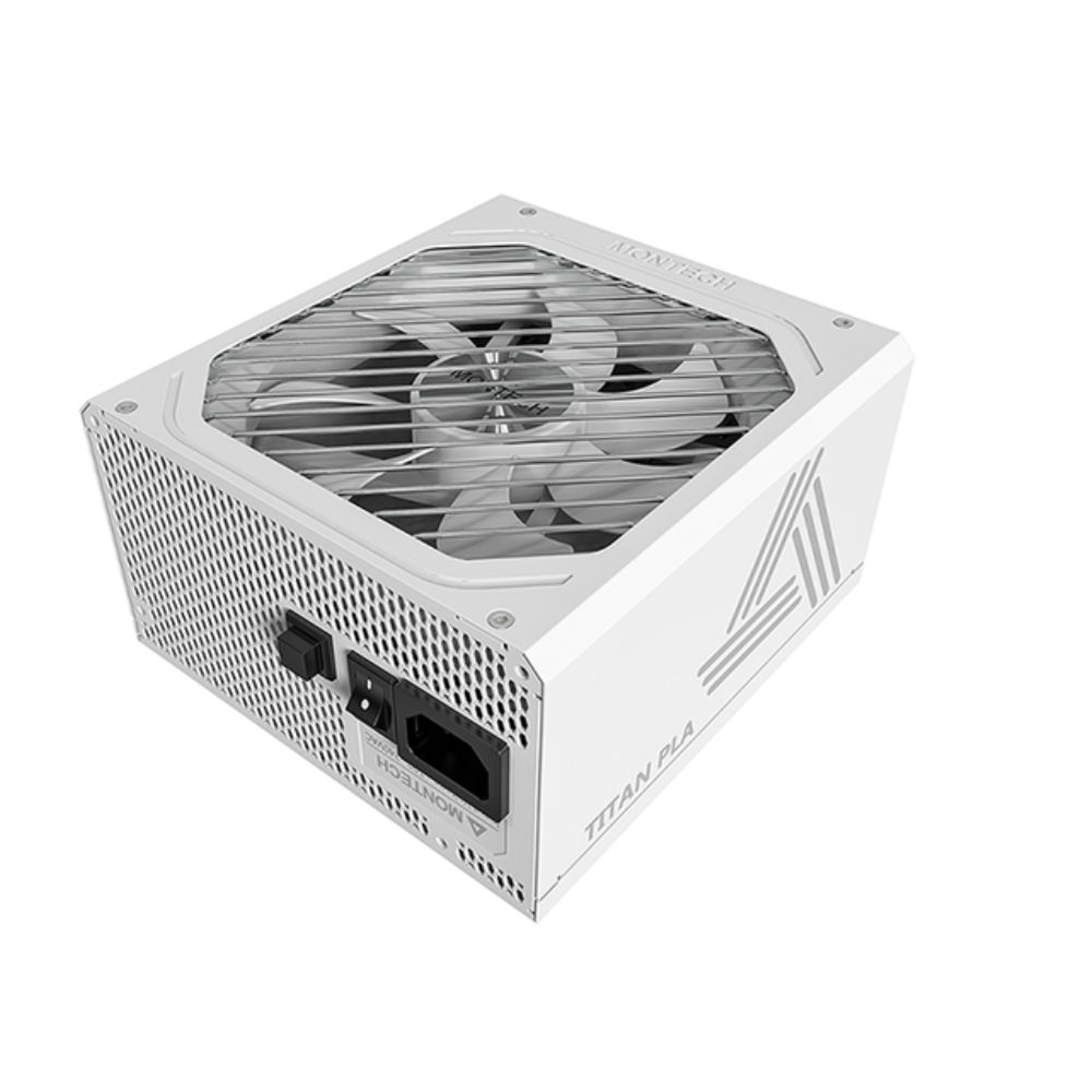 Купить Блок питания Montech 1200W, TITAN PLA 1200W, Full Modular, 80+ PLATINUM, КПД 90%, Fan 135mm, Белый в Алматы