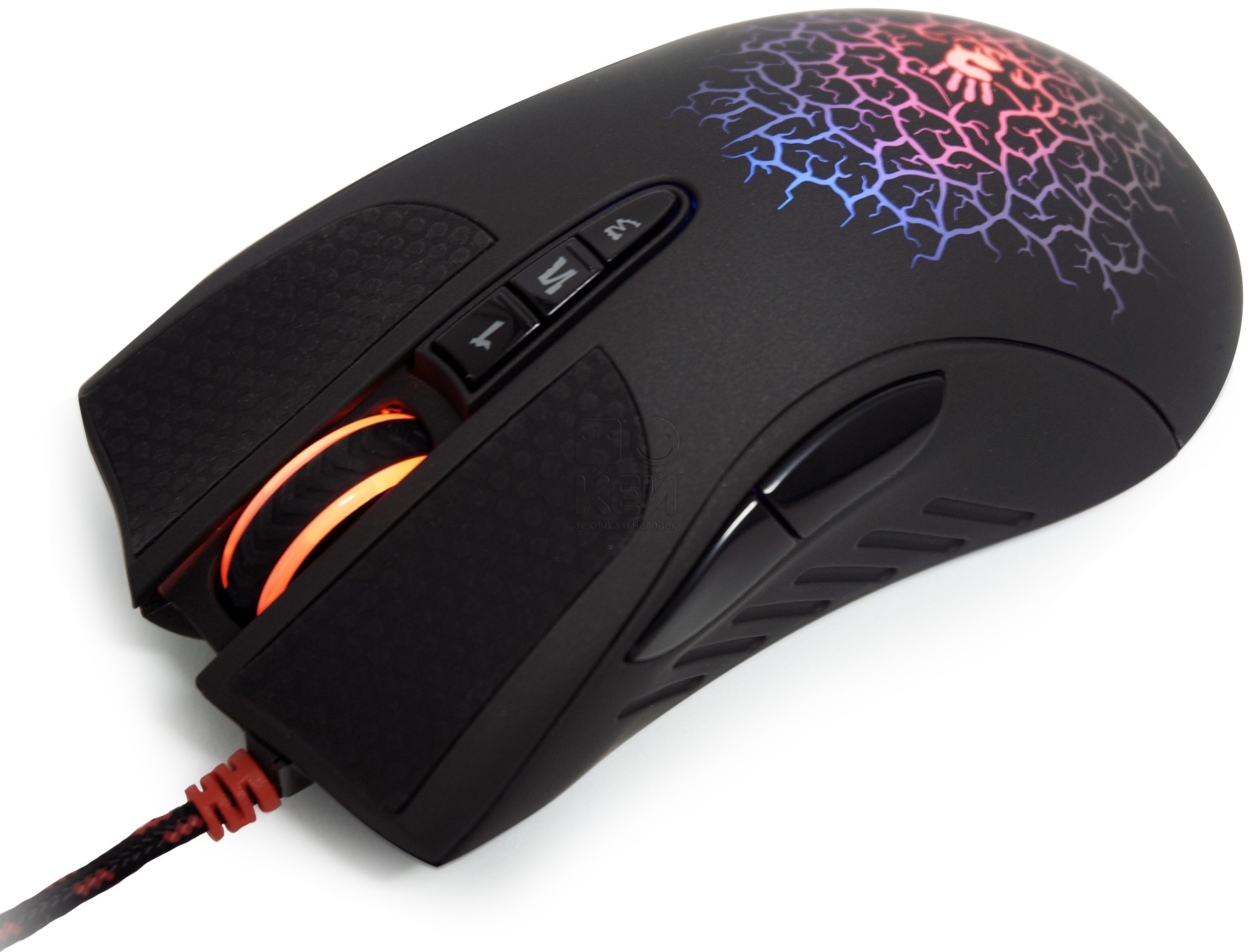 купить Мышь игровая Bloody A90A Blazing USB <Metal feed pad, 3,200 dpi, 2.4M pixels/sec, 125~1,000Hz/sec, 1.8m> в Алматы