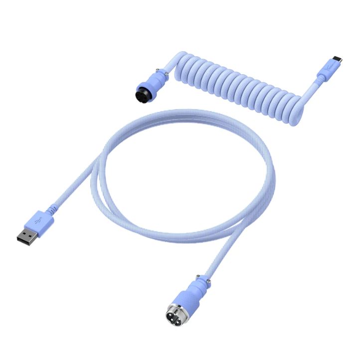 купить Провод для механической клавиатуры HyperX USB-C Coiled Cable Light Purple 6J682AA в Алматы