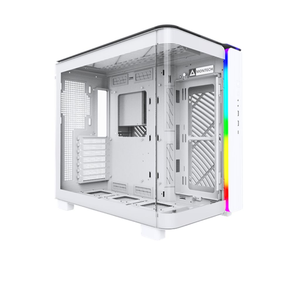 Купить Корпус Montech KING 95 (W) ATX/Micro-ATX/Mini-ITX 2xUSB3.0 1xType-C 1xAudio 1xMic Белый в Алматы