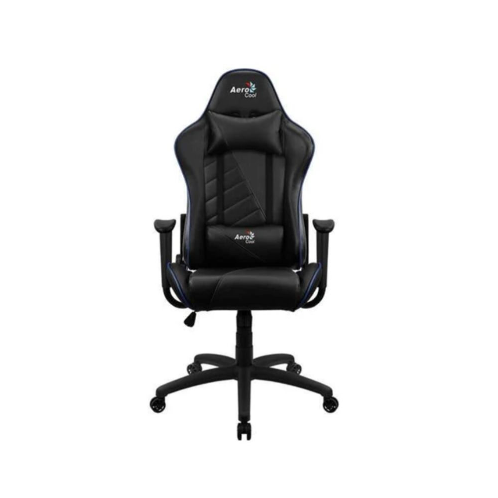 Купить Кресло геймерское Aerocool AC110 AIR-BB, регулировка высоты, подлокотник,150 кг,Black-Blue в Алматы