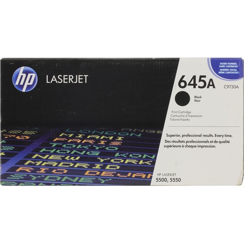 купить Картридж лазерный HP C9730A, Черный, на 13000 страниц (5% заполнение) для HP Color LaserJet 5500, интелектуальный в Алматы
