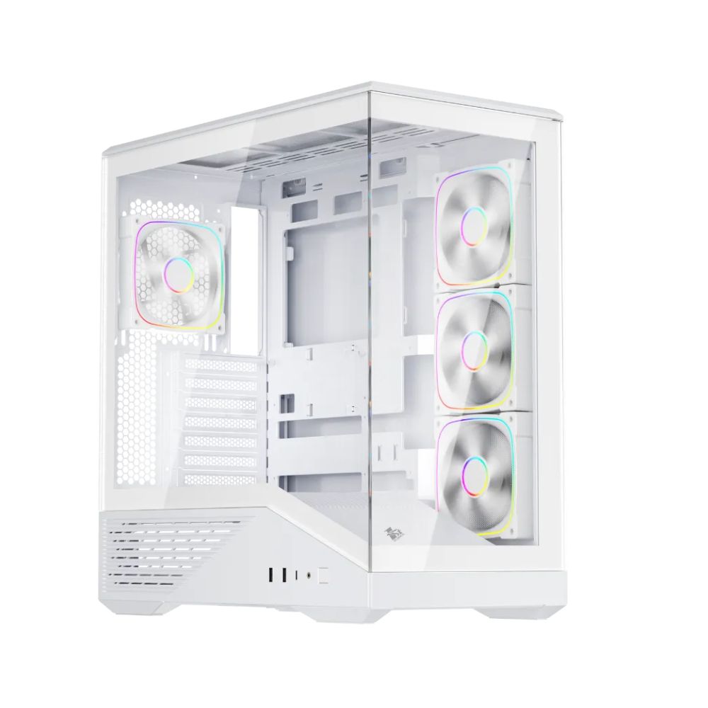 Купить Корпус 1Stplayer GM7, Midi Tower, ATX, m-ITX, White, 1x3.5*/1x2.5*, 2xUSB3.0, USB-C в Алматы