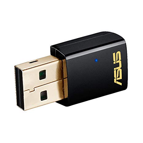купить Сетевой адаптер, ASUS, USB-AC51, 2.4/5 ГГц, 600 Мбит/с, 2х встроенные антенны (4.5dBi), USB 2.0 в Алматы