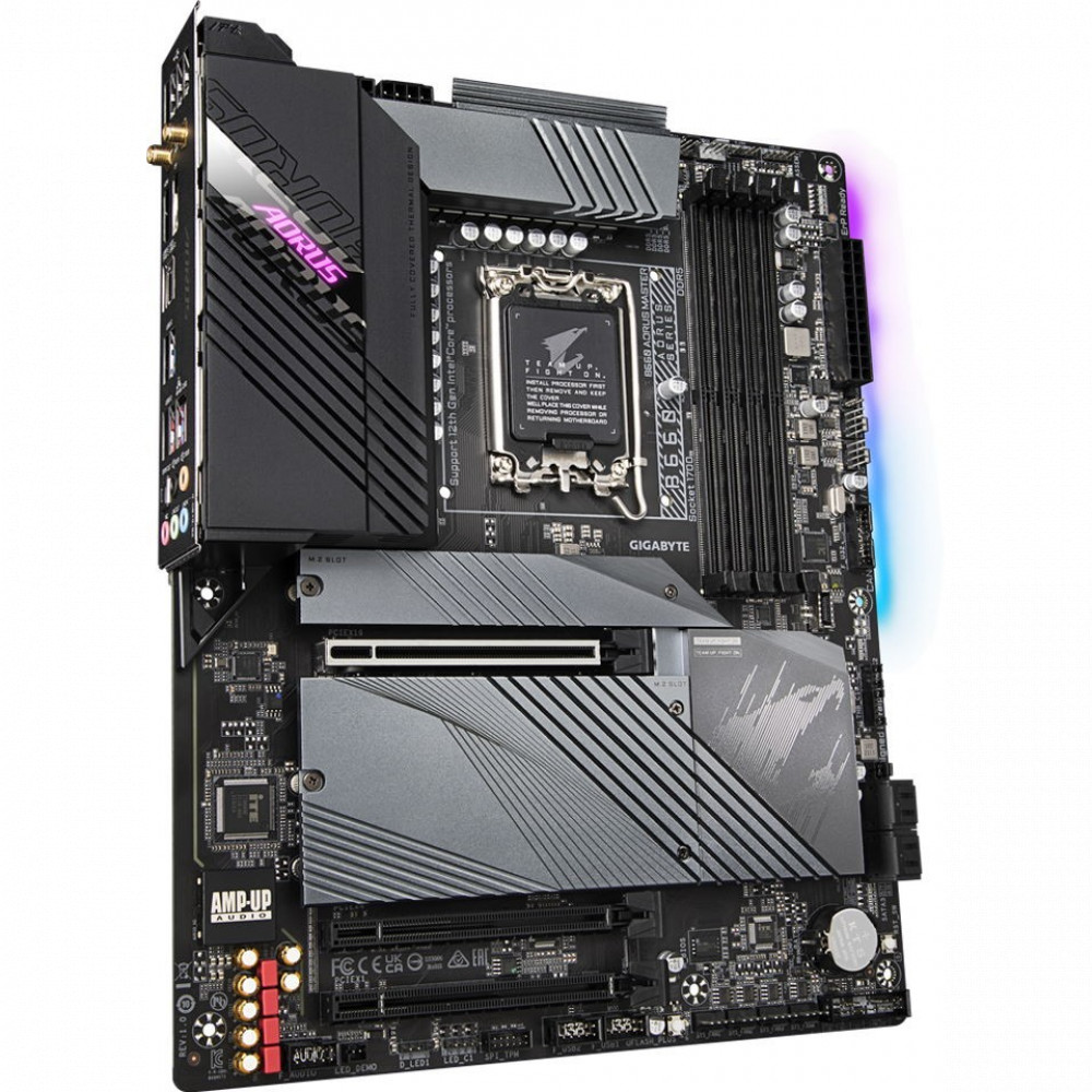 купить Сист. плата Gigabyte B660 AORUS MASTER, B660, 1700, 4xDIMM DDR5, 3xPCI-E x16, 3xM.2, 4xSATA, HDMI, DP, WIFI6 ax, BOX в Алматы