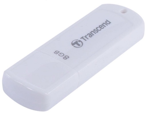 купить USB Флеш 8GB 2.0 Transcend TS8GJF370 белый в Алматы