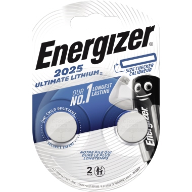купить Элемент питания Energizer Ultimate CR2025 -2 штуки в блистере (усиленные) в Алматы