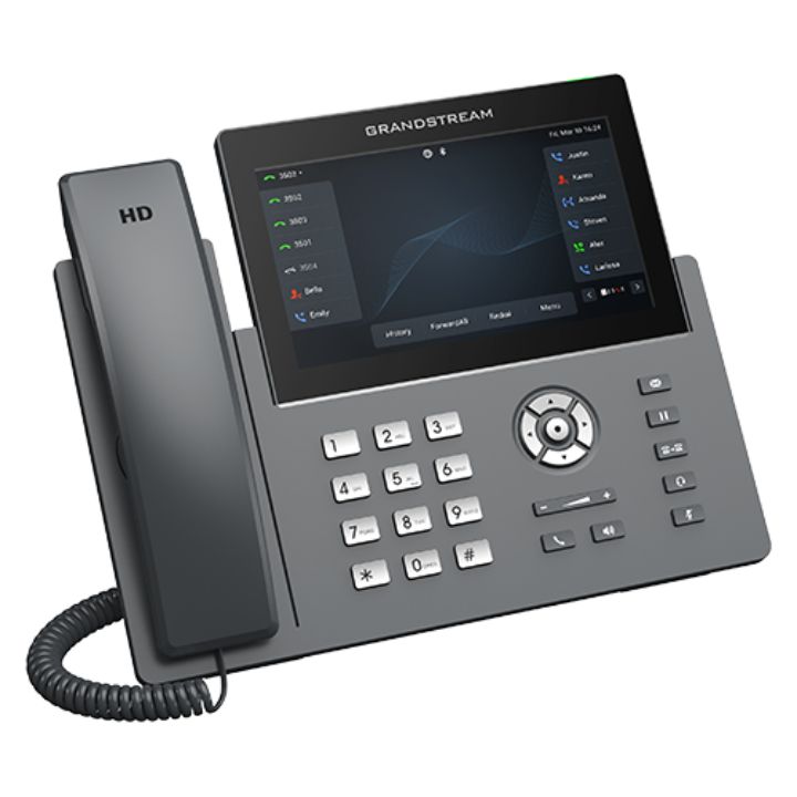 купить Grandstream GRP2670, 6 SIP accounts, 12 lines, 7 inch (1024×600) capacitive touch screen TFT LCD, 32 VPKs and 10 MPK, cloud provisioning & management в Алматы