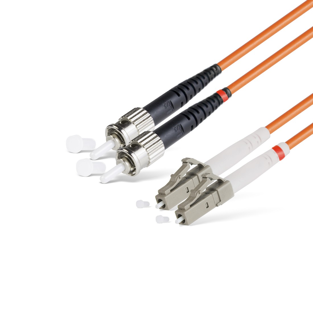 купить Патч Корд Оптоволоконный,, LC/UPC-ST/UPC MM OM1 62.5/125 Duplex 3.0мм 1 м, Оранжевый, Пол. Пакет в Алматы