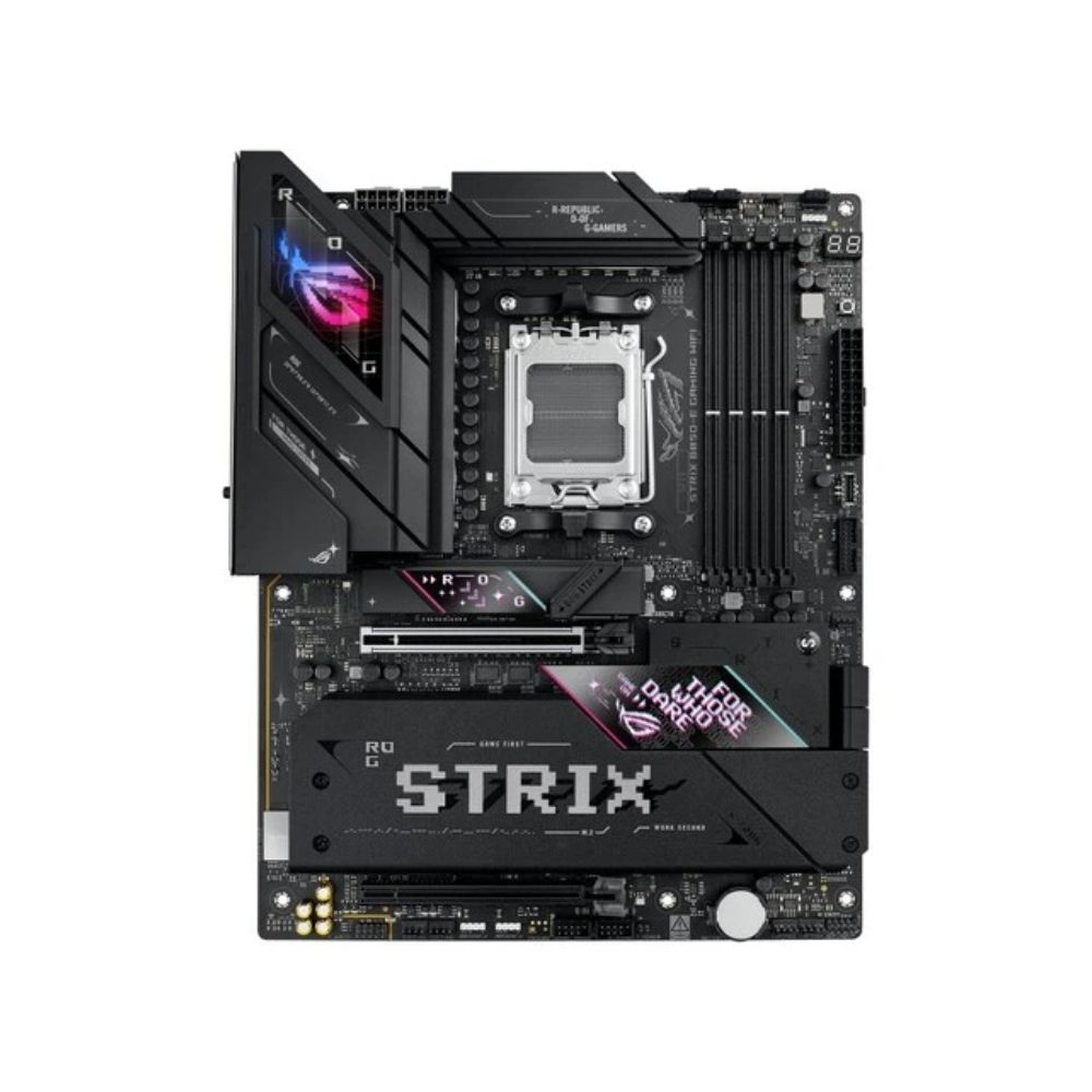 купить Материнская плата ASUS ROG STRIX B850-E GAMING WIFI AM5 4xDDR5 4xSATA 5xM.2 HDMI DP ATX в Алматы