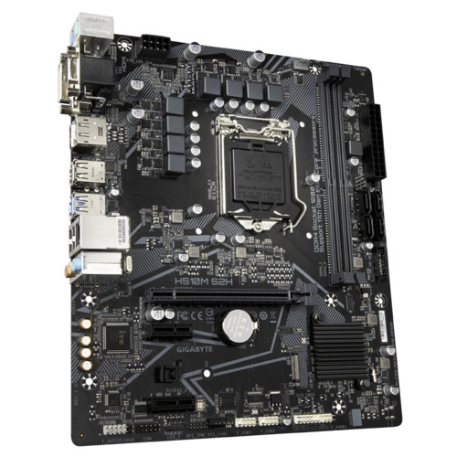 купить Материнская плата GIGABYTE H510M-S2H, LGA1200, H510, PCI-Ex 4.0, D-SUB+HDMI+DVI+DP, 1xM.2, 4xSATA в Алматы