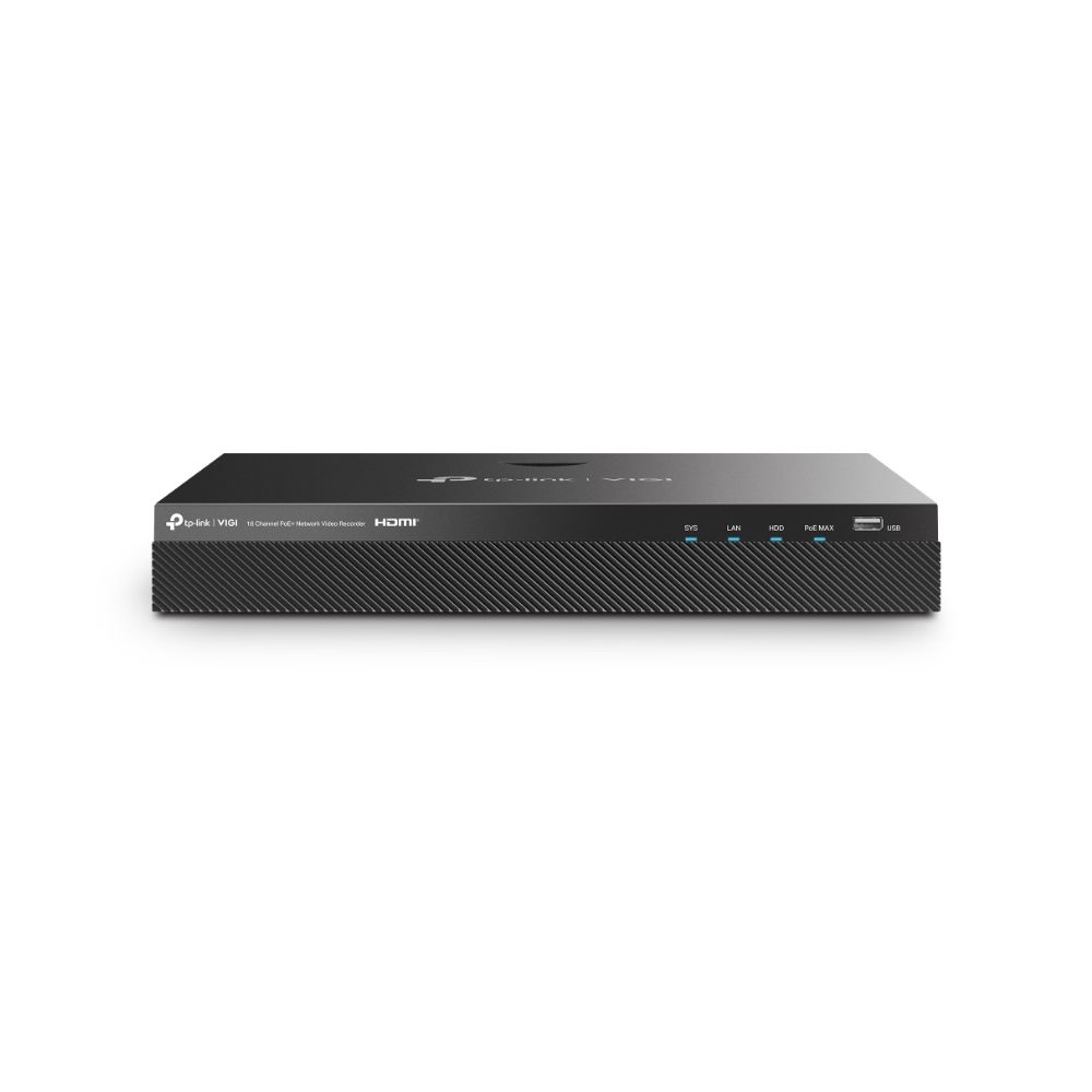 купить Цифровой видеорегистратор 16CH PoE+ TP-Link VIGI NVR2016H-16P <16 каналов PoE+ с разрешением до 8 МП, 2 интерфейса SATA до 10TB, hdmi, vga, два порта USB 2.0,  ONVIF, H.265+/H.265/H.264+/H.264, рабочая температура &ndash;10...+55 &deg;C> в Алматы
