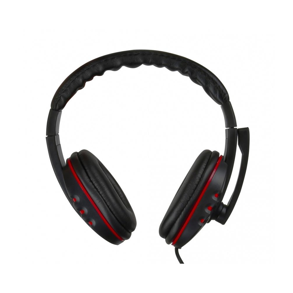 купить Наушники с микрофоном Oklick HS-L380G ABBADON черный/красный 1.8м мониторные в Алматы