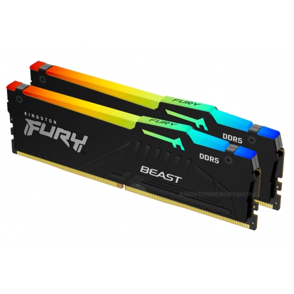 купить Комплект модулей памяти Kingston FURY Beast KF548C38BBAK2-16 DDR5 16GB (Kit 2x16GB) 4800MHz в Алматы