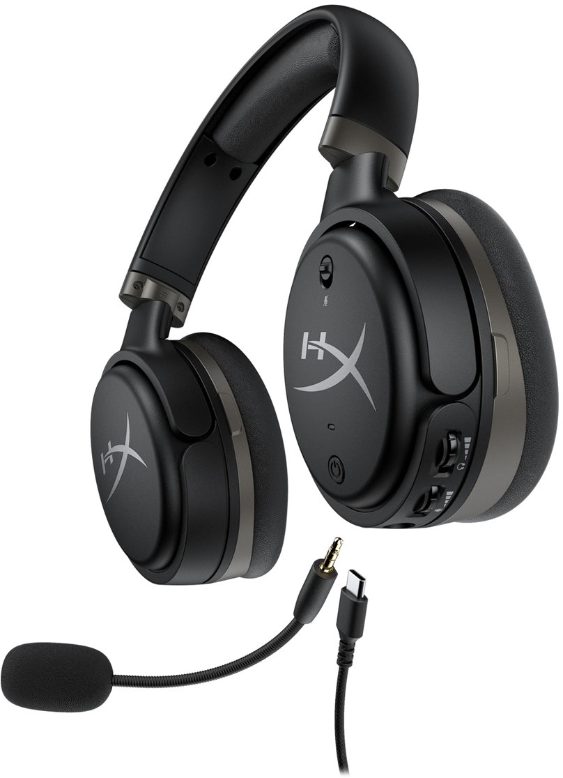 купить Наушники, HyperX, HX-HSCO-GM/WW. Игровая гарнитура, Микрофон поворотный гибкий, Динамики 53 мм, 30-500 мВт, 15-25000гц, 3.5 Mini Jack   удлинитель – 3,5 мм штекеры стерео и микрофона, Чёрный, Цветная коробка в Алматы