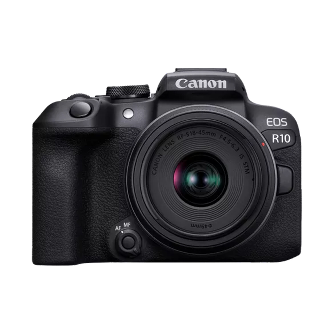купить Цифровой фотоаппарат CANON EOS R10 + RF-S 18-45 mm IS STM Black в Алматы