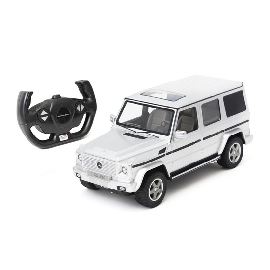 купить Радиоуправляемая машина, RASTAR, 30400S, 1:14, Mercedes-Benz G55 AMG Gel?ndewagen, Пластик, 27 Mhz, Серебристый в Алматы