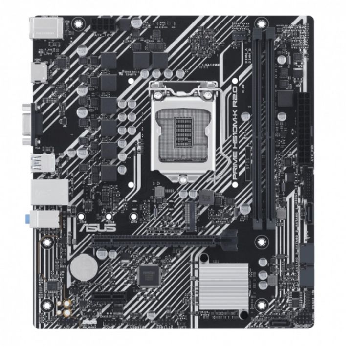 купить Сист.плата ASUS PRIME H510M-K R2.0, H470, 1200, 2xDIMM DDR4, PCI-E x16, M.2, 4xSATA, HDMI, VGA,  Realtek 1Gb Ethernet в Алматы