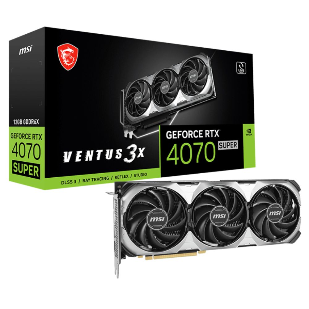 купить Видеокарта MSI GeForce RTX 4070 SUPER 12G VENTUS 3X в Алматы