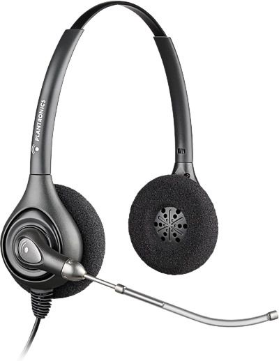 купить Наушники-гарнитура проводная Plantronics HW261/A черный в Алматы