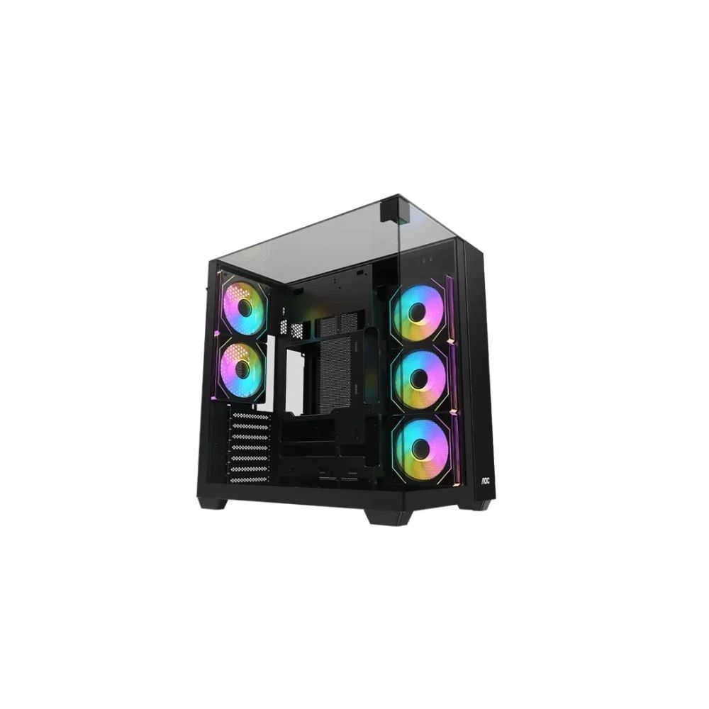 Купить Корпус AOC CG409B 5F ATX/M-ATX/ITX 2xUSB3.0 1xType-C 1xAudio/Mic Черный AOC-CG409-BF5V1R0T3-G в Алматы