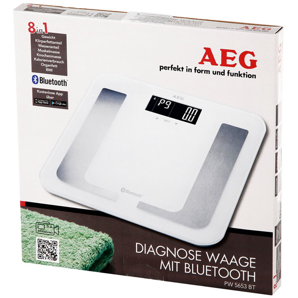 купить Умные весы AEG PW-5653BT белые /  в Алматы