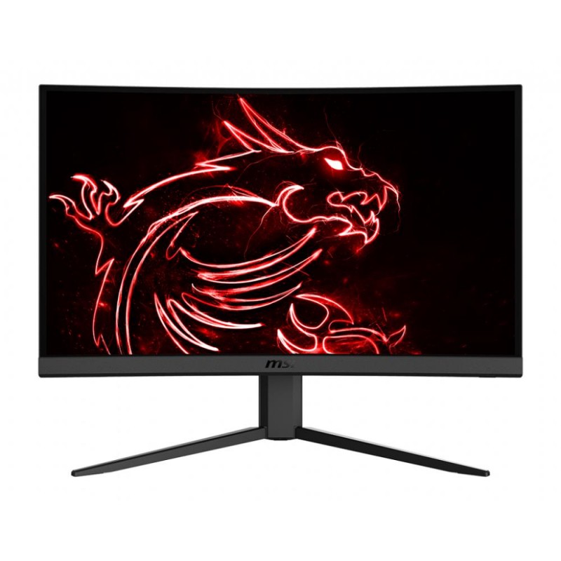 купить Изогнутый Геймерский Монитор 23.6* MSI Optix G24C4 VA 1920 x1080 16:9 144HGz 1500R 1ms 250cd/m 3000:1 100млн:1 2xHDMI DP Угол Обзора 178/178 Цвет: Черный. Изогнутый игровой монитор в геймерском дизайне с радиусом кривизны экрана 1500R. в Алматы